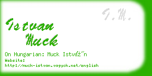 istvan muck business card